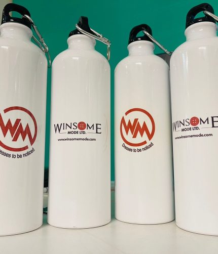 Premium Customized Water Pot in Bangladesh – 600ML Aluminum Printed White Color Water Bottle | Corporate & Valentine’s Gift